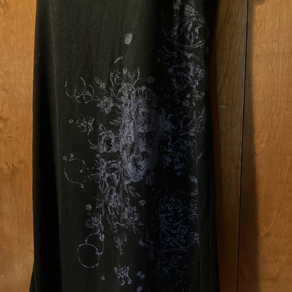 Tempted Black Dress with Pattern Size Medium - Picture 2 of 6